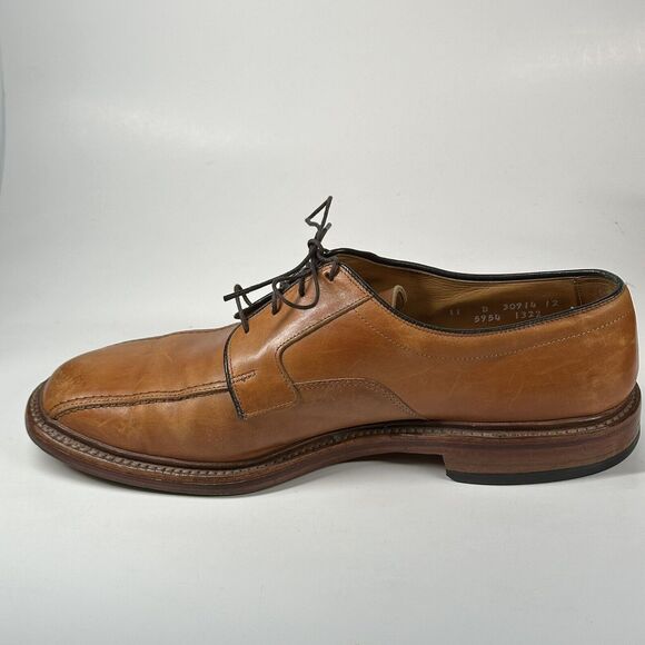 ALLEN EDMONDS Shoes Mens Size 11 D HILLCREST 5954 TAN Brown LEATHER Oxfords main image 9
